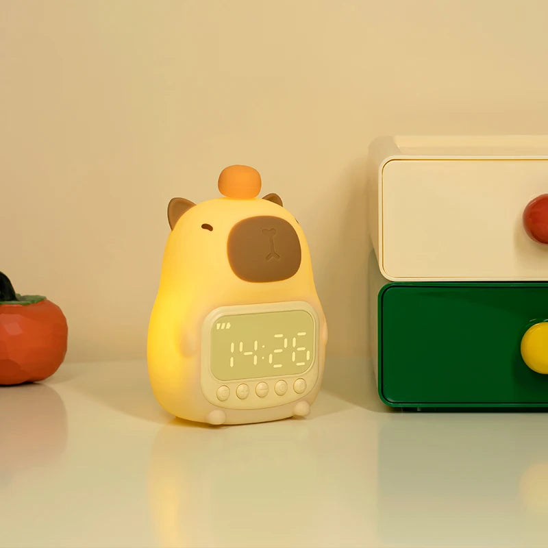 Capybara Silicone Alarm Clock Night Light