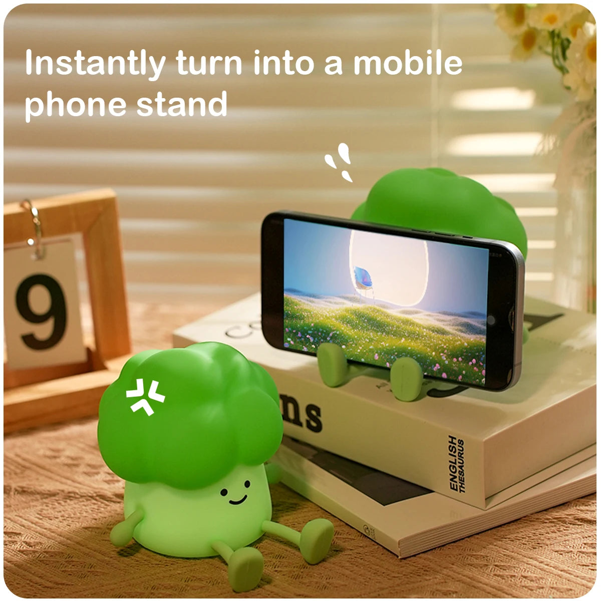 Cute Broccoli Night Light for Kids