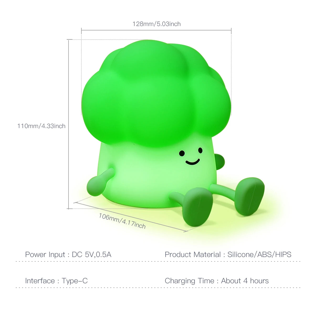 Broccoli LED Night Light for Kids