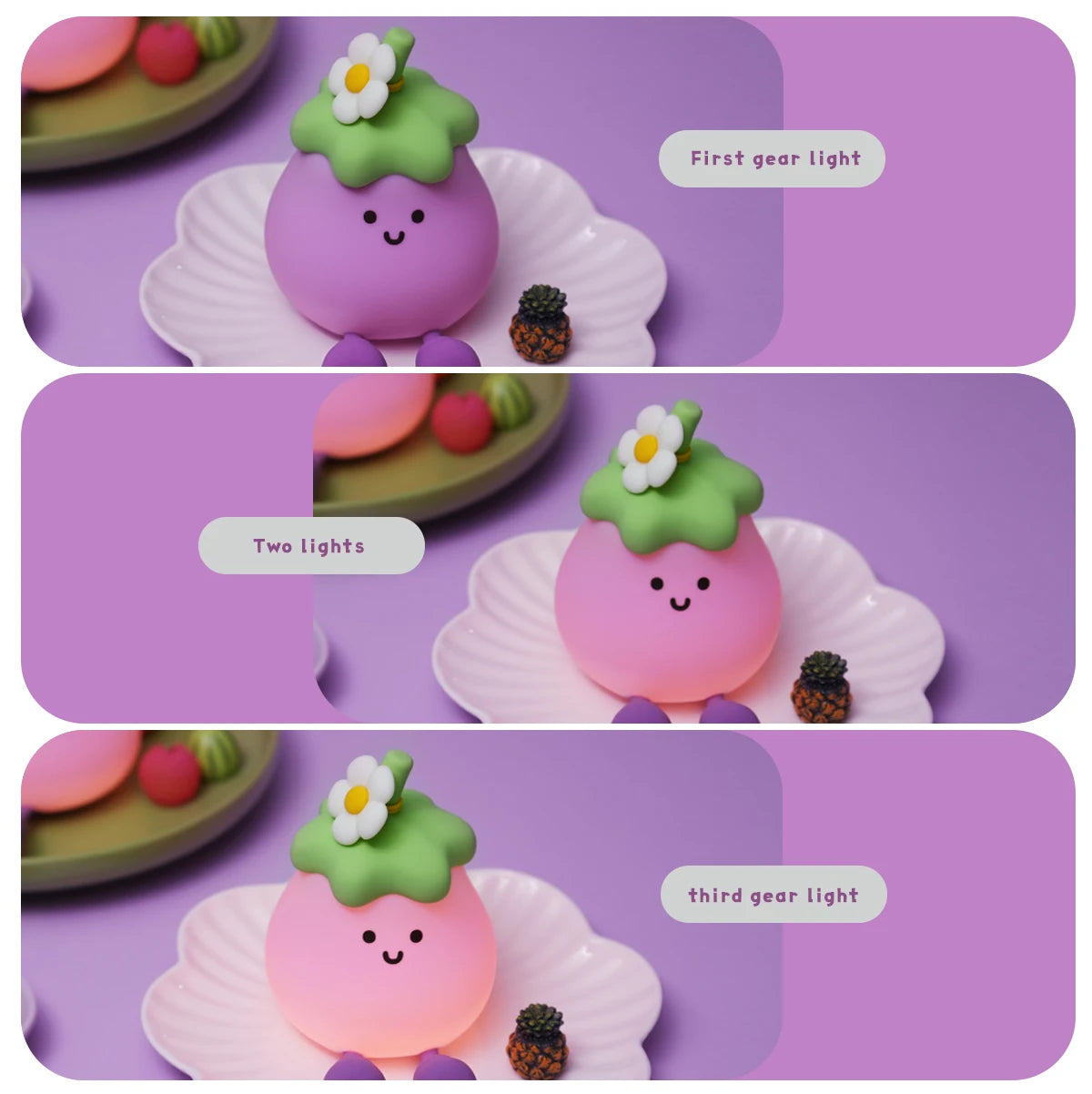 Eggplant Night Light