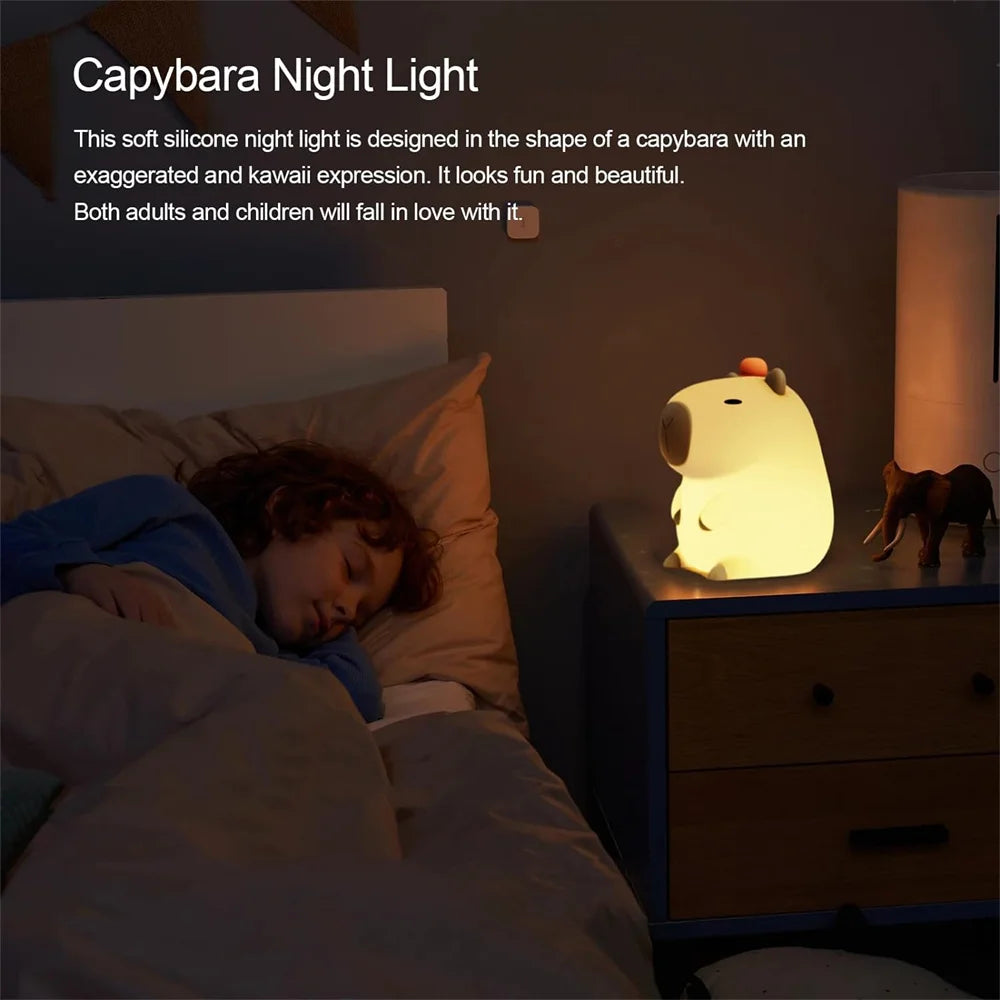 Capybara Silicone Night Light (Alternate Angle)