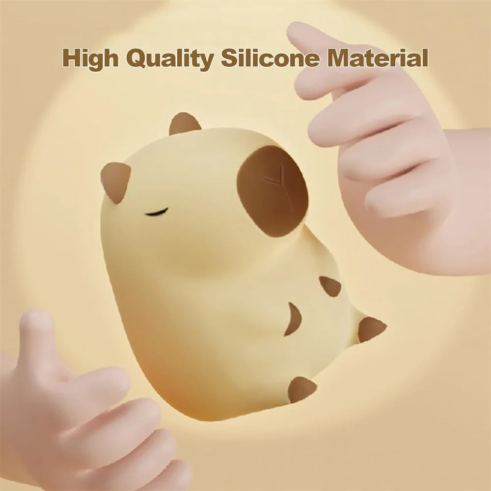 Capybara Silicone Night Light (Angle 1)