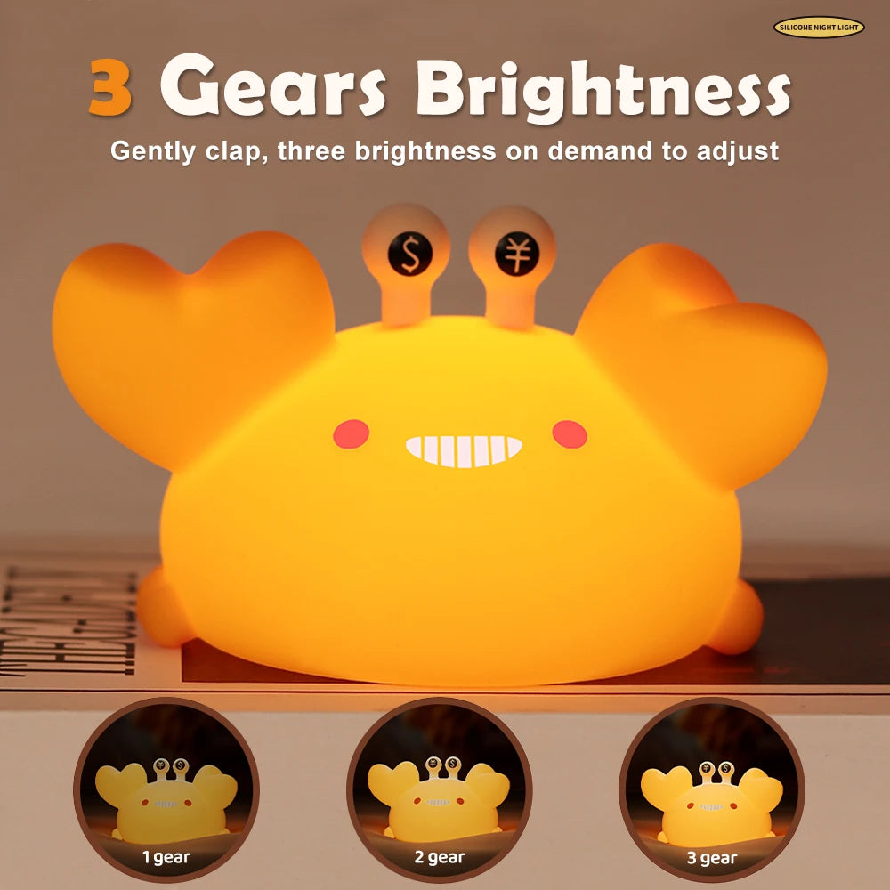 Crab Silicone Night Light