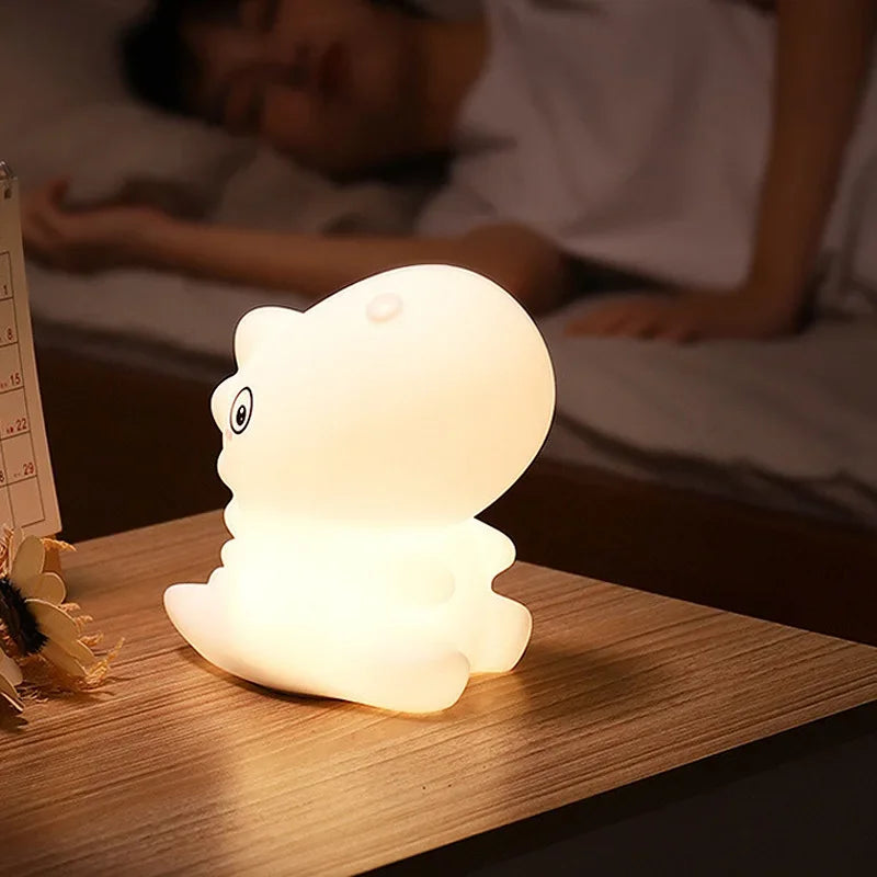 LED Silicone Dinosaur Night Light