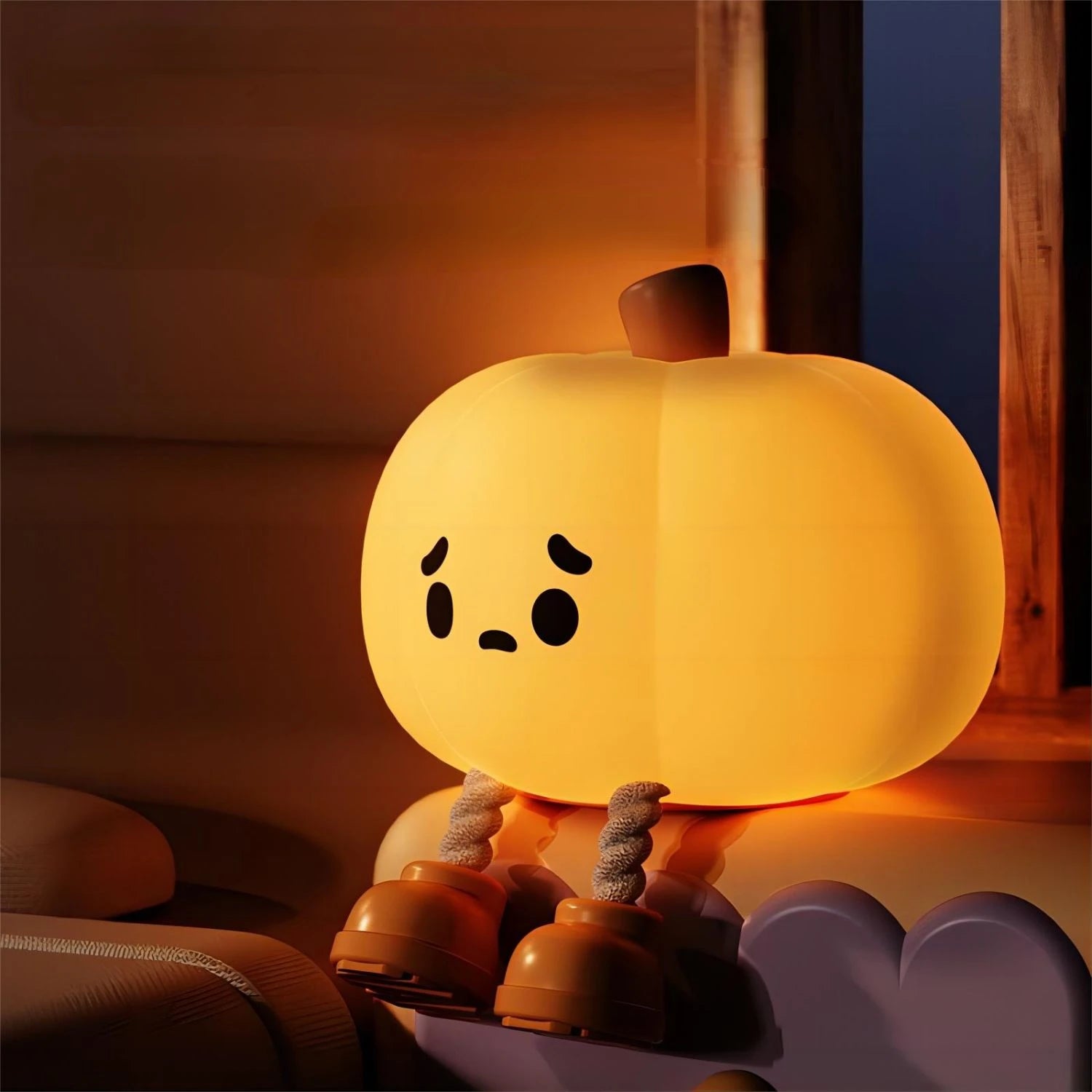 Pumpkin Shaped Silicone Night Light