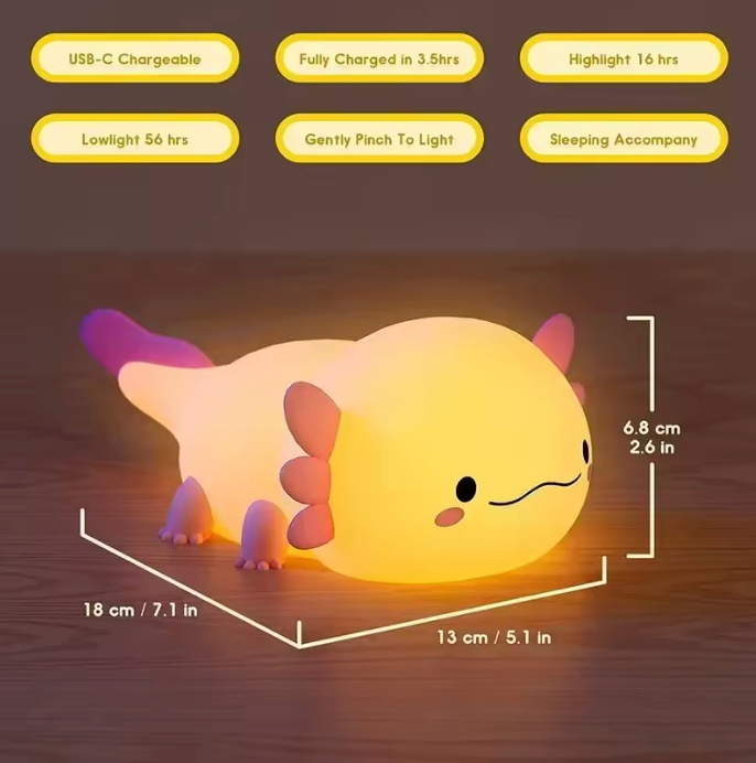 GlowPal Axolotl Nightlight - GlowPal