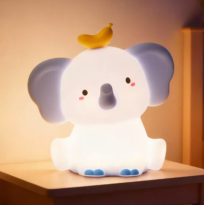 GlowPal Elephant Nightlight - Cherry Pink Limited