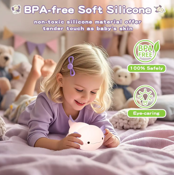 GlowPal Axolotl Lamp - Ocean Blue Limited