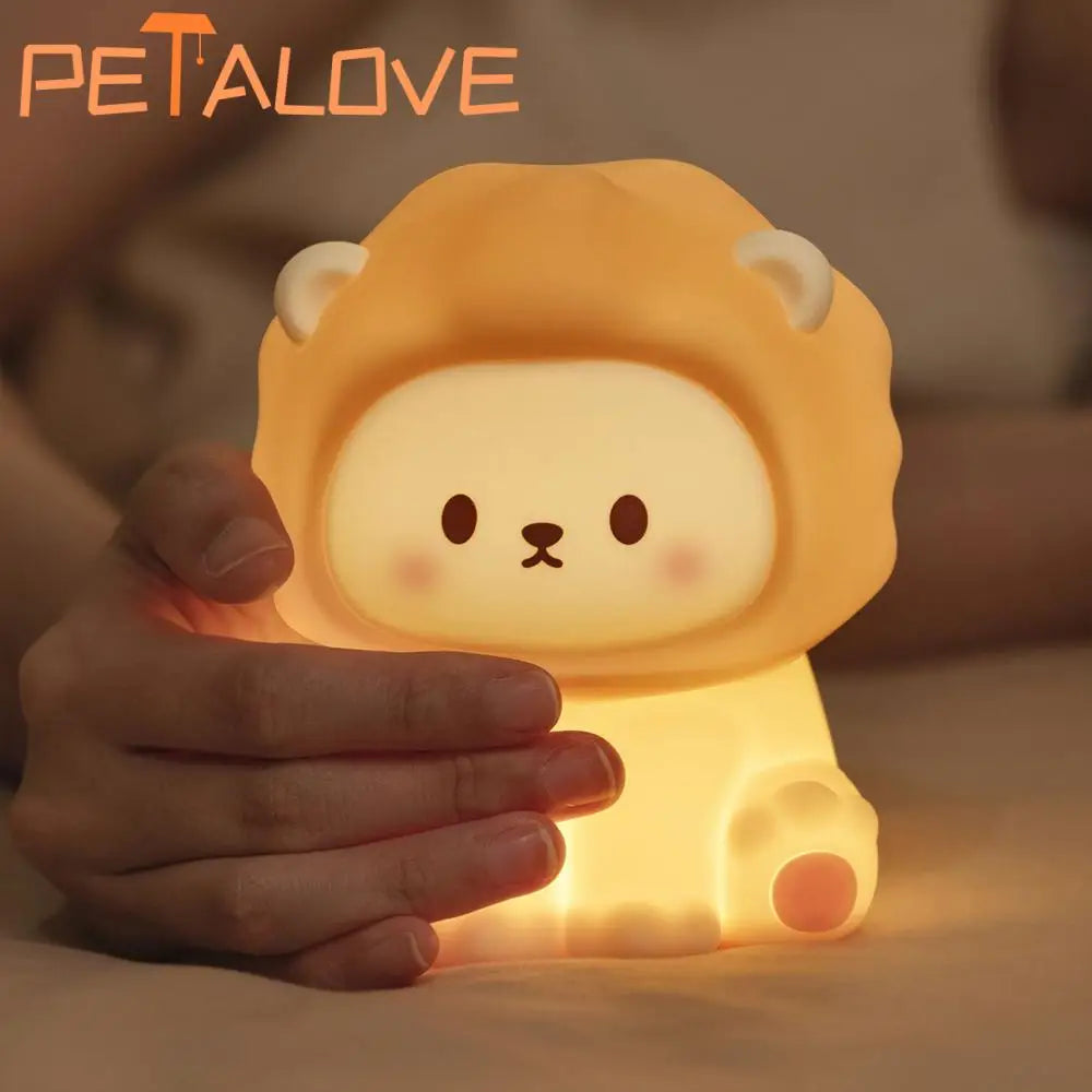 Soft Silicone Lion Night Lamp