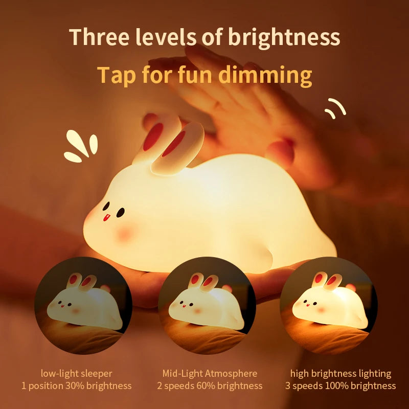 GlowPal SquishBunny Nightlight - GlowPal