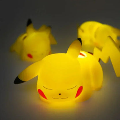 NIMISO Pokemon Pikachu Night Light Glowing Children Led Lamp Pokemon Pikachu Cute Bedside Lamp Childrens Birthday Present