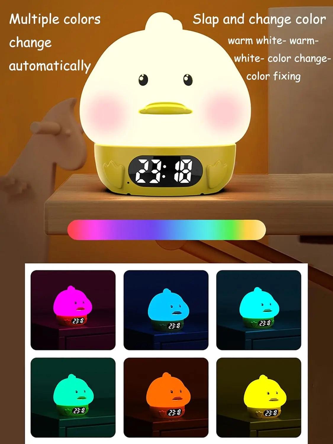 GlowPal QuackClock Nightlight - GlowPal