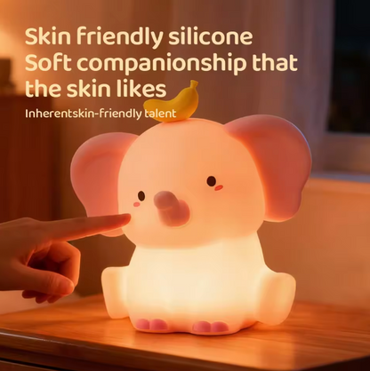 GlowPal Elephant Nightlight - Cherry Pink Limited