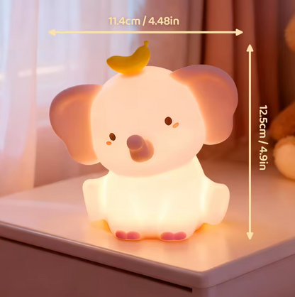 GlowPal Elephant Nightlight - Cherry Pink Limited
