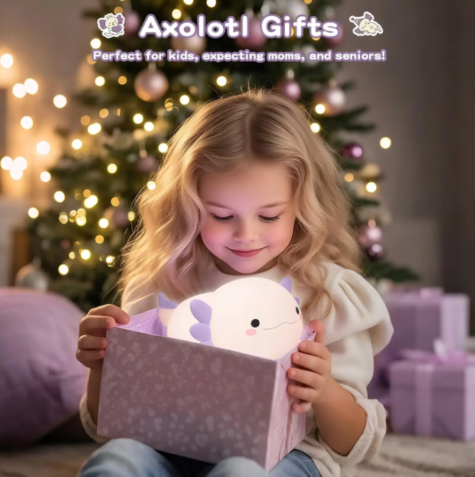 GlowPal Axolotl Nightlight - Purple Sakura Limited