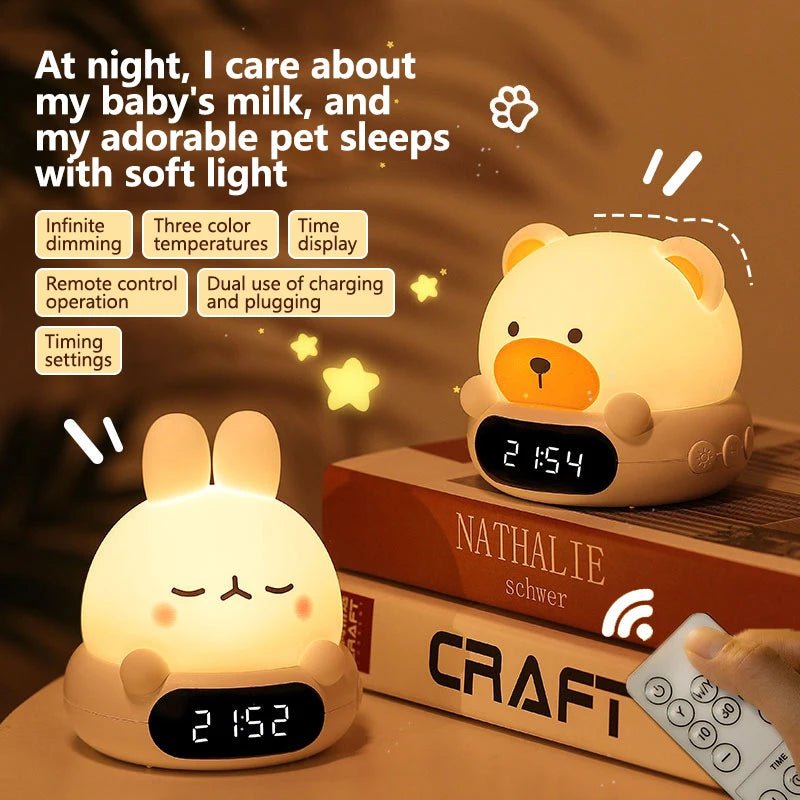 GlowPal BearClock Nightlight - GlowPal