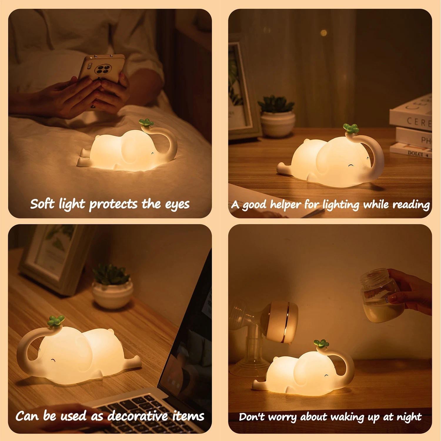 GlowPal Elephant Nightlight - GlowPal