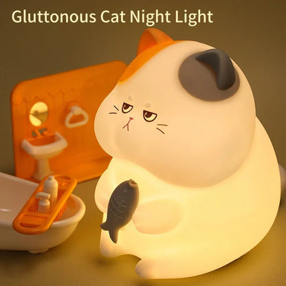 GlowPal Gluttonous Cat Nightlight - GlowPal